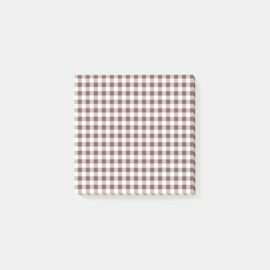 Post-it® Notes post-it Plum Buffalo Plaid pour notes stylis (Devant)
