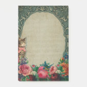 Post-it® Notes post-it pour chats et fleurs victoriens (Devant)