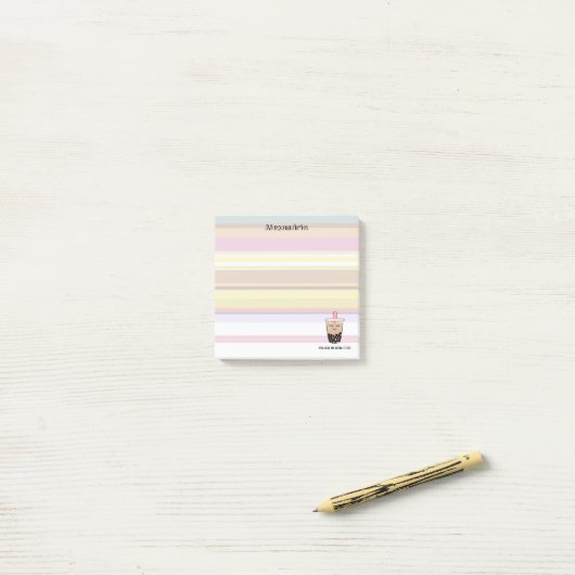 Post-it® Notes post-it pour le petit lait Boba (Sur un bureau)