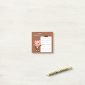 Post-it® Notes post-it pour le renne de porc de Noël (Sur un bureau)