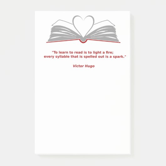 Post-it® Notes post-it pour les amateurs de livres (Devant)