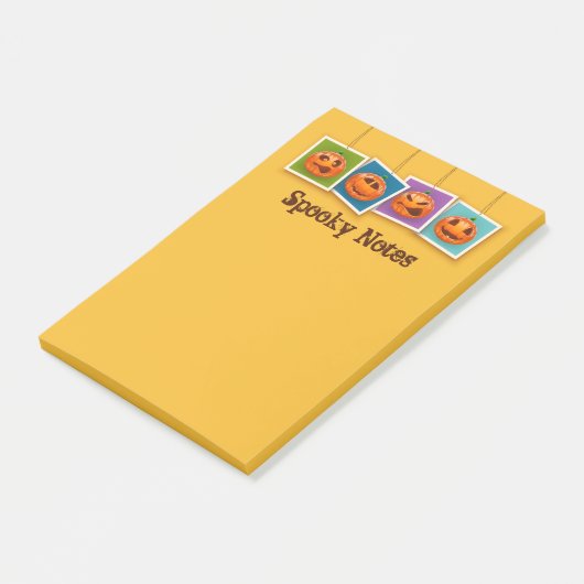 Post-it® Notes post-it pour l'Halloween Jack-O-Lantern (Incliné)