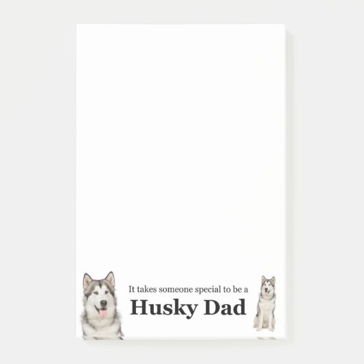 Post-it® Notes post-it pour papa Husky (Devant)