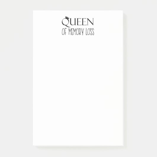 Post-it® Notes post-it "REINE of Memory Loss" (Devant)