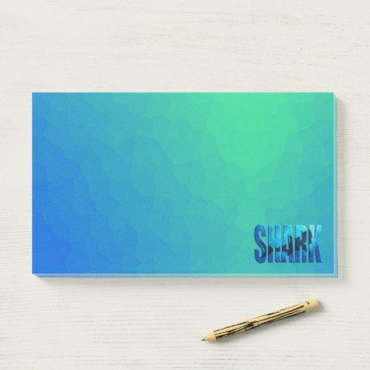 Post-it® notes post-it requin (Sur un bureau)