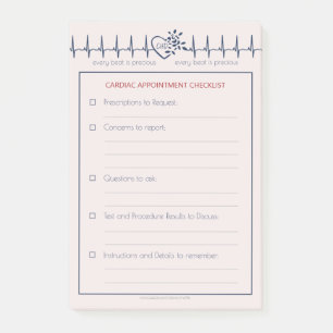 Post-it® Notes post-it sur le rendez-vous d'un médecin CHD