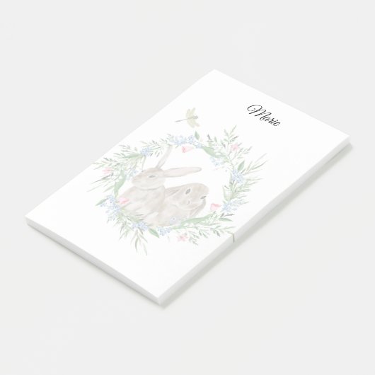 Post-it® Notes post-it sur les lapins mignons (Incliné)