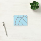 Post-it® Notes post-it sur monogramme personnalisé Turquois (Bureau)
