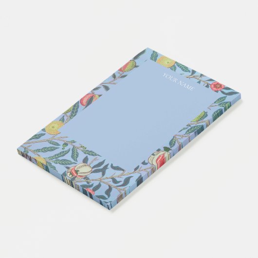 POST-IT® NOTES POST-IT : WILLIAM MORRIS "POMEGRANAT BLEU" (Incliné)