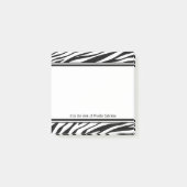 Post-it® Notes post-it Zebra personnalisées (Devant)