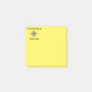 Post-it® Notes postales avec le nom de votre bateau