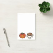 Post-it® Notes postales citrouilles sur le latte de café ép (Bureau)