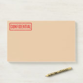 Post-it® Notes postales confidentielles bloquées (Sur un bureau)