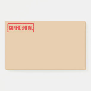 Post-it® Notes postales confidentielles bloquées