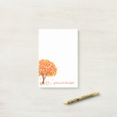Post-it® Notes postales d'automne-L'automne est magnifique (Sur un bureau)