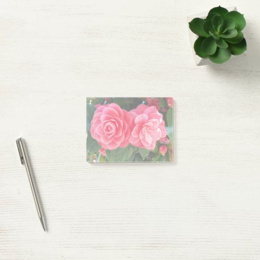 Post-it® notes postales de camelias (Bureau)
