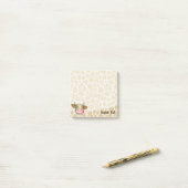 Post-it® Notes postales de la tête de vache (Sur un bureau)