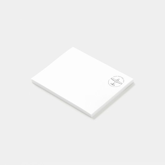 Post-it® Notes postales de l'avion d'aviation (Incliné)