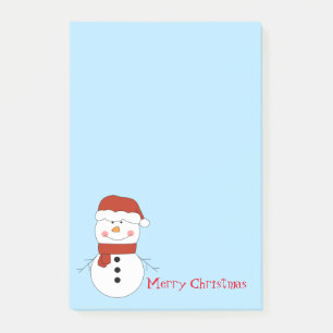 Post-it® Notes postales de Noël Snowman