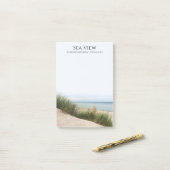 Post-it® Notes postales de Sea View Beach Dunes (Sur un bureau)