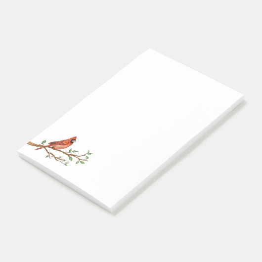 Post-it® Notes postales du Cardinal du Nord (Incliné)