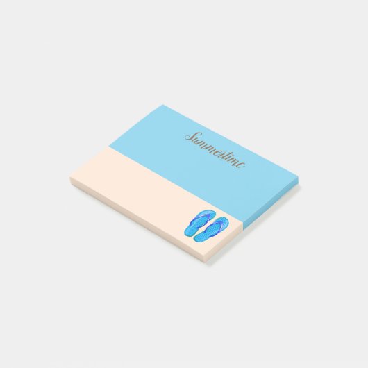 Post-it® Notes postales du jour de la plage (Incliné)