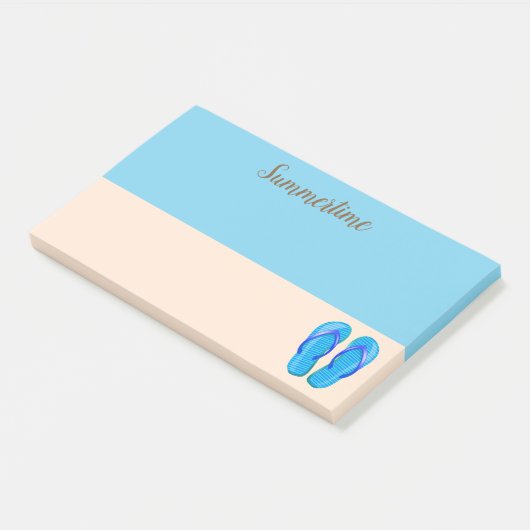 Post-it® Notes postales du jour de la plage (Incliné)