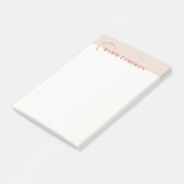 Post-it® Notes postales Pastel simple - Brown (Incliné)