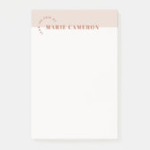Post-it® Notes postales Pastel simple - Brown (Devant)