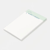 Post-it® Notes postales Pastel simple - Vert (Incliné)