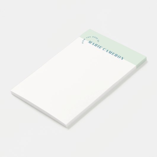 Post-it® Notes postales Pastel simple - Vert (Incliné)