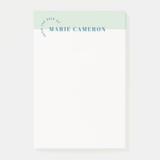 Post-it® Notes postales Pastel simple - Vert (Devant)