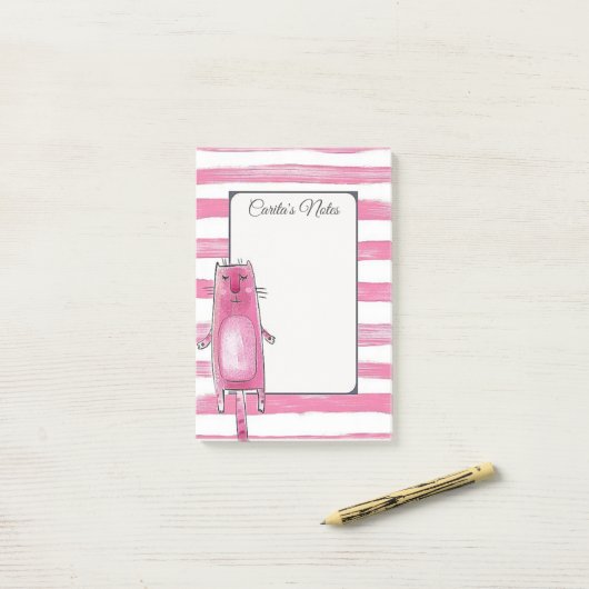 Post-it® Notes postales personnalisées (Sur un bureau)