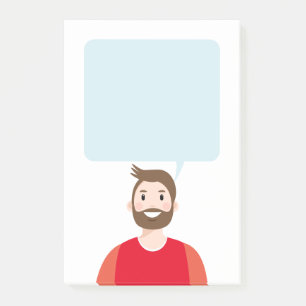 Post-it® Notes postales personnalisées d'avatar