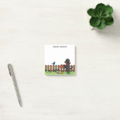 Post-it® Notes postales personnalisées de Black Labrador Ga (Bureau)