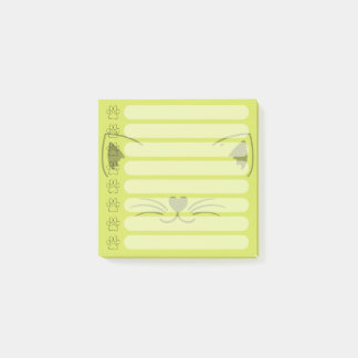 Post-it® Notes postales personnalisées de chats adorables