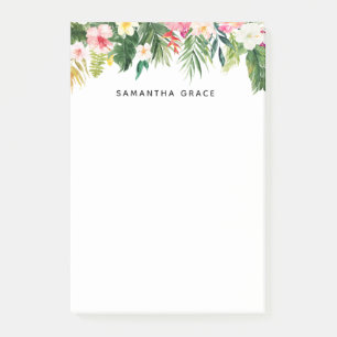 Post-it® Notes postales personnalisées de Feuilles tropicau