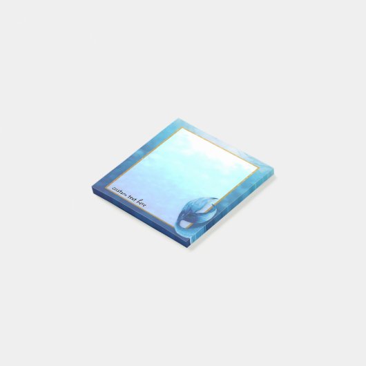 Post-it® Notes postales personnalisées de la queue de sirèn (Incliné)