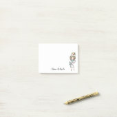 Post-it® Notes postales personnalisées de l'infirmière Médi (Sur un bureau)