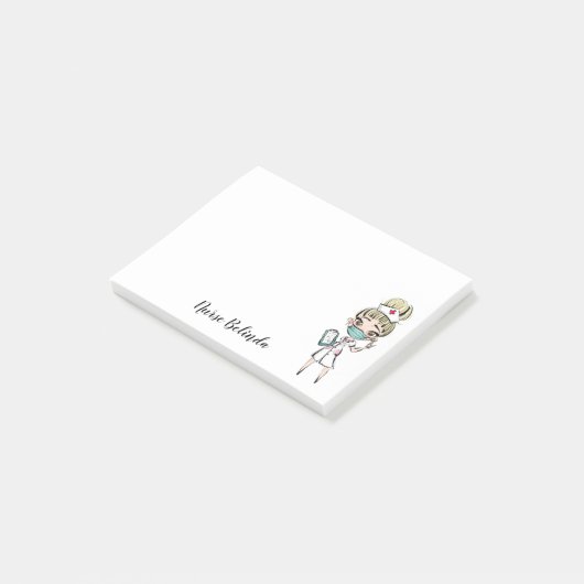 Post-it® Notes postales personnalisées de l'infirmière Médi (Incliné)