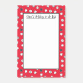 Post-it® Notes postales personnalisées de Noël Jingle Bells (Devant)