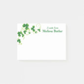 Post-it® Notes postales personnalisées des vignes shamrocks (Devant)