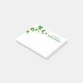 Post-it® Notes postales personnalisées des vignes shamrocks (Incliné)