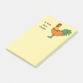 Post-it® Notes postales personnalisées du coq (Incliné)