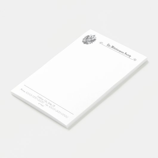 Post-it® Notes postales verticales de la société Mitteleuro (Incliné)