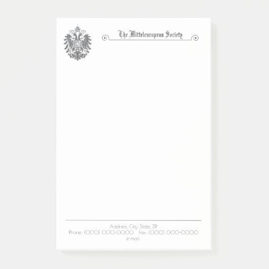 Post-it® Notes postales verticales de la société Mitteleuro (Devant)