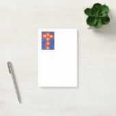 Post-it® Notes postales verticales Motif croisé (Bureau)