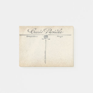 Post-it® Notes postales Vintages de la carte postale frança