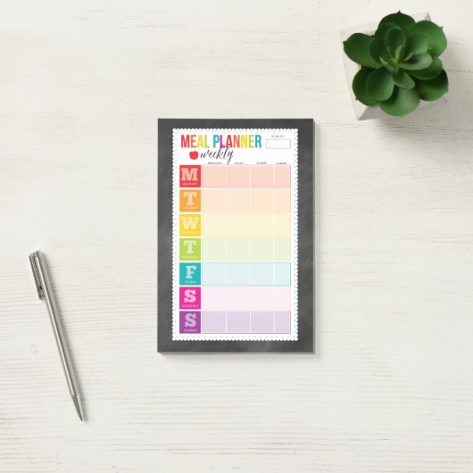 Post-it® Notes postérieures à la planification hebdomadaire (Bureau)