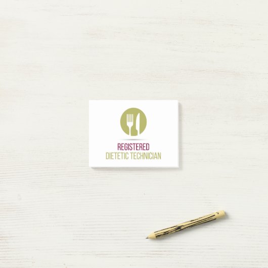 Post-it® Notes postérieures à l'inscription d'un technicien (Sur un bureau)